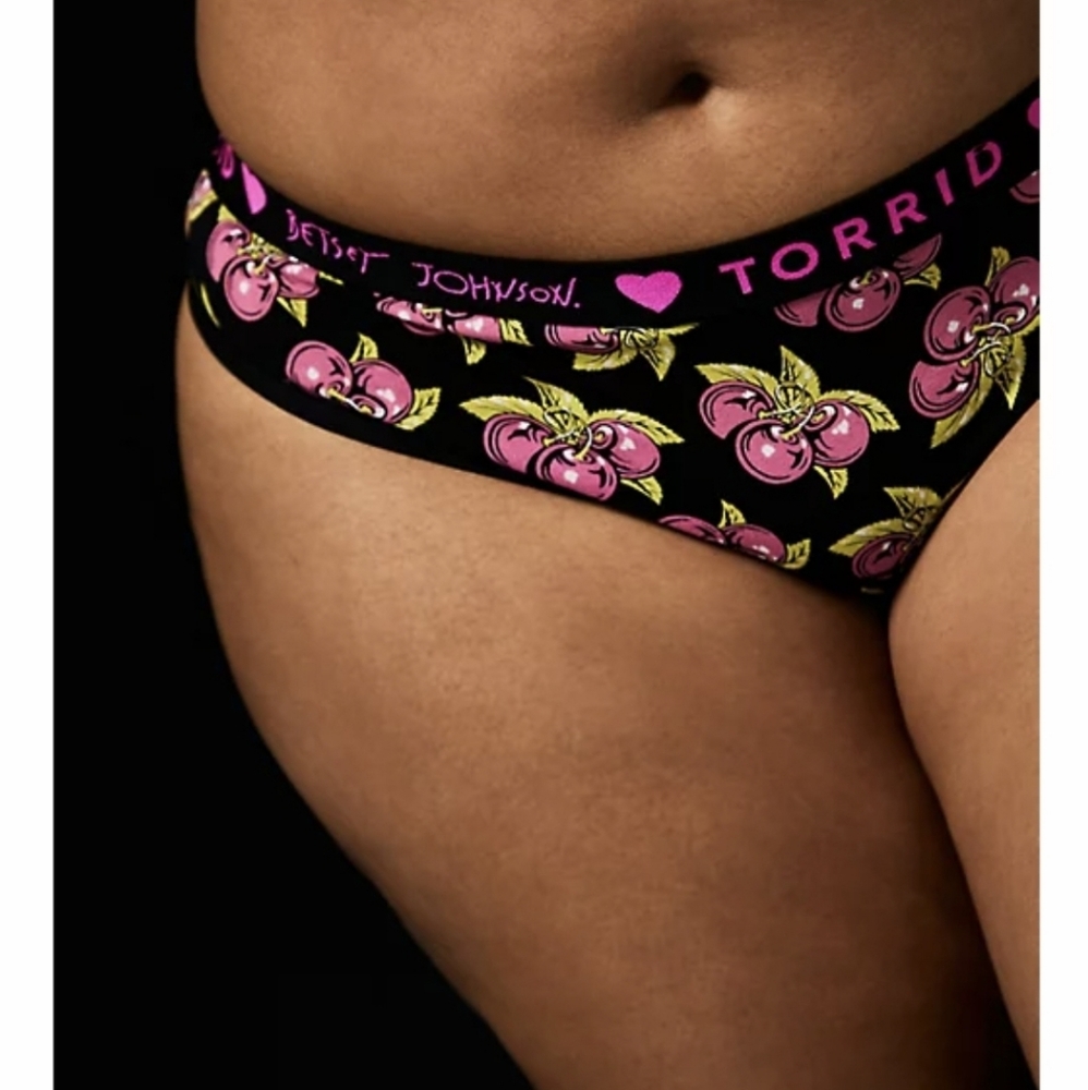 NWT BETSEY JOHNSON CHERRY THONG